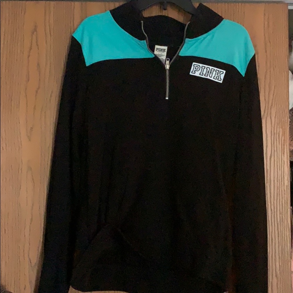 VS pink quarter zip pullover